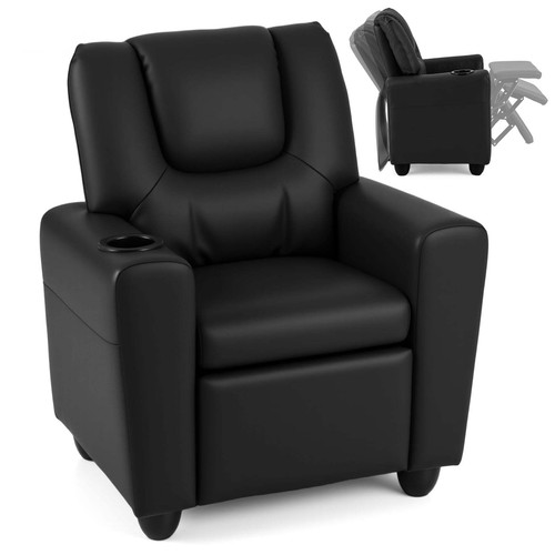 Kids recliner with cup holder - with,