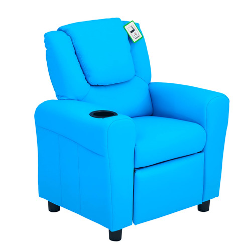 Homcom kids recliner chair pu - homcom, chair,