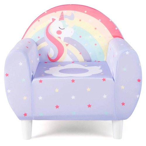 Purple unicorn kids sofa - unicorn,