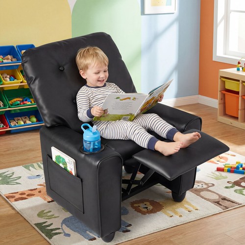 Kids recliner chair - kids, leather